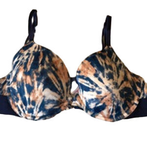 Women's PINK Victoria's Secret Bra Size 34C Blue & Brown